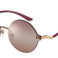 DOLCE & GABBANA DG2269 Round Sunglasses  1298AQ-PINK GOLD 62-17-140 - Color Map pink