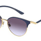 DOLCE & GABBANA DG2273 Phantos Sunglasses  13374Q-GOLD/BLUE 54-18-145 - Color Map blue