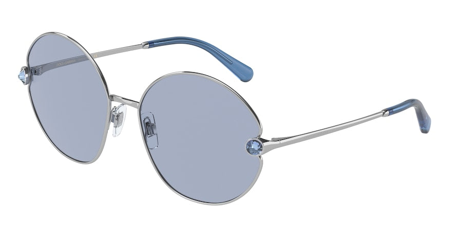 DOLCE & GABBANA DG2282B Round Sunglasses  05/72-SILVER 59-17-140 - Color Map silver