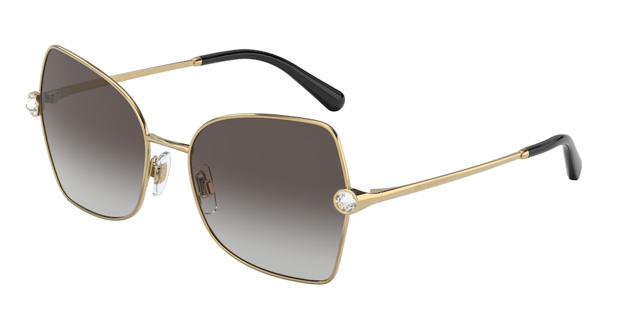 DOLCE & GABBANA DG2284B Butterfly Sunglasses  02/8G-GOLD 57-18-140 - Color Map gold