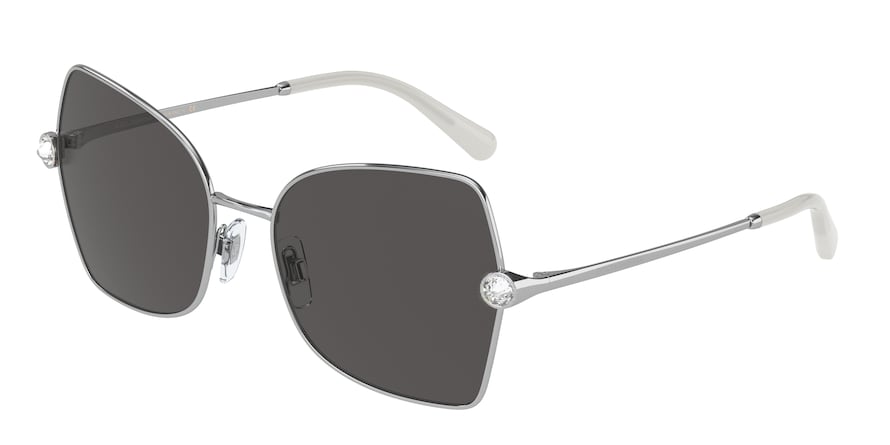 DOLCE & GABBANA DG2284B Butterfly Sunglasses  05/87-SILVER 57-18-140 - Color Map silver