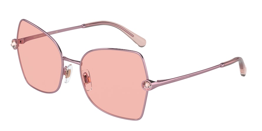 DOLCE & GABBANA DG2284B Butterfly Sunglasses  1361/5-ROSE 57-18-140 - Color Map pink