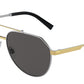 DOLCE & GABBANA DG2288 Pilot Sunglasses  131387-SILVER/GOLD 59-15-145 - Color Map silver