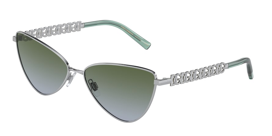 DOLCE & GABBANA DG2290 Butterfly Sunglasses  05/0N-SILVER 60-15-140 - Color Map silver