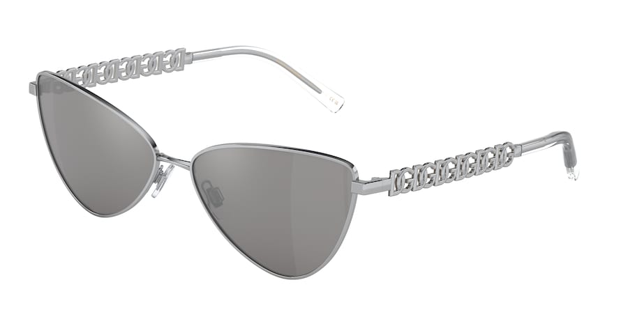 DOLCE & GABBANA DG2290 Butterfly Sunglasses  05/6G-SILVER 60-15-140 - Color Map silver