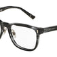 DOLCE & GABBANA DG3241 Square Eyeglasses  2924-STRIPED ANTHRACITE 54-19-140 - Color Map grey