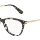 DOLCE & GABBANA DG3258F Butterfly Eyeglasses  911-CUBE BLACK/GOLD 54-17-140 - Color Map havana