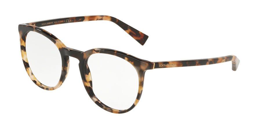 DOLCE & GABBANA DG3269F Phantos Eyeglasses  3141-BLUE HAVANA 51-21-145 - Color Map black