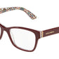 DOLCE & GABBANA DG3274 Rectangle Eyeglasses  3179-BORDEAUX ON NEW MAIOLICA 54-17-140 - Color Map bordeaux