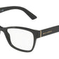 DOLCE & GABBANA DG3274 Rectangle Eyeglasses  501-BLACK 54-17-140 - Color Map black