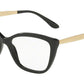 DOLCE & GABBANA DG3280F Cat Eye Eyeglasses  501-BLACK 54-15-140 - Color Map black