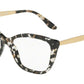 DOLCE & GABBANA DG3280F Cat Eye Eyeglasses  911-CUBE BLACK/GOLD 54-15-140 - Color Map black