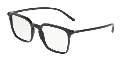 DOLCE & GABBANA DG3283 Square Eyeglasses  501-BLACK 53-20-145 - Color Map black
