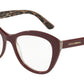 DOLCE & GABBANA DG3284 Cat Eye Eyeglasses  3156-BORDEAUX ON LEO 53-17-140 - Color Map bordeaux