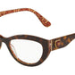 DOLCE & GABBANA DG3306F Cat Eye Eyeglasses  3204-HAVANA ON DAMASCUS GLITTER 54-17-145 - Color Map havana