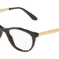 DOLCE & GABBANA DG3310 Cat Eye Eyeglasses  3218-GLITTER GOLD STRIPED BLACK 54-18-140 - Color Map black