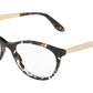 DOLCE & GABBANA DG3310 Cat Eye Eyeglasses  911-CUBE BLACK/GOLD 54-18-140 - Color Map havana