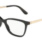 DOLCE & GABBANA DG3317F Rectangle Eyeglasses  501-BLACK 54-17-140 - Color Map black