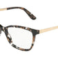 DOLCE & GABBANA DG3317 Rectangle Eyeglasses  911-CUBE BLACK/GOLD 54-17-140 - Color Map havana