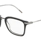 DOLCE & GABBANA DG3319 Square Eyeglasses  675-BLACK ON CRYSTAL 52-20-145 - Color Map black