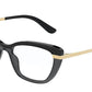 DOLCE & GABBANA DG3325 Cat Eye Eyeglasses  3246-BLACK ON TRANSPARENT BLACK 54-17-140 - Color Map black