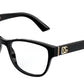 DOLCE & GABBANA DG3326 Rectangle Eyeglasses  501-BLACK 54-17-140 - Color Map black