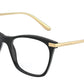 DOLCE & GABBANA DG3331 Square Eyeglasses  501-BLACK 54-18-140 - Color Map black