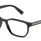 DOLCE & GABBANA DG3338F Irregular Eyeglasses  501-BLACK 56-19-145 - Color Map black