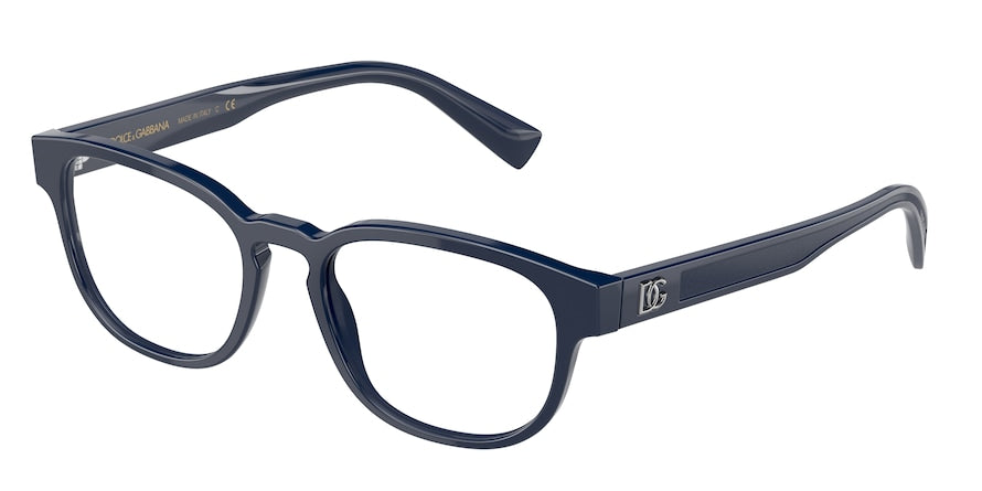 DOLCE & GABBANA DG3340F Square Eyeglasses  3280-BLUE 53-19-150 - Color Map blue