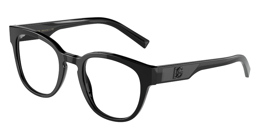 DOLCE & GABBANA DG3350 Phantos Eyeglasses  501-BLACK 51-22-145 - Color Map black