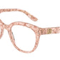 DOLCE & GABBANA DG3353 Phantos Eyeglasses  3347-ROSE BUBBLE 51-19-140 - Color Map pink