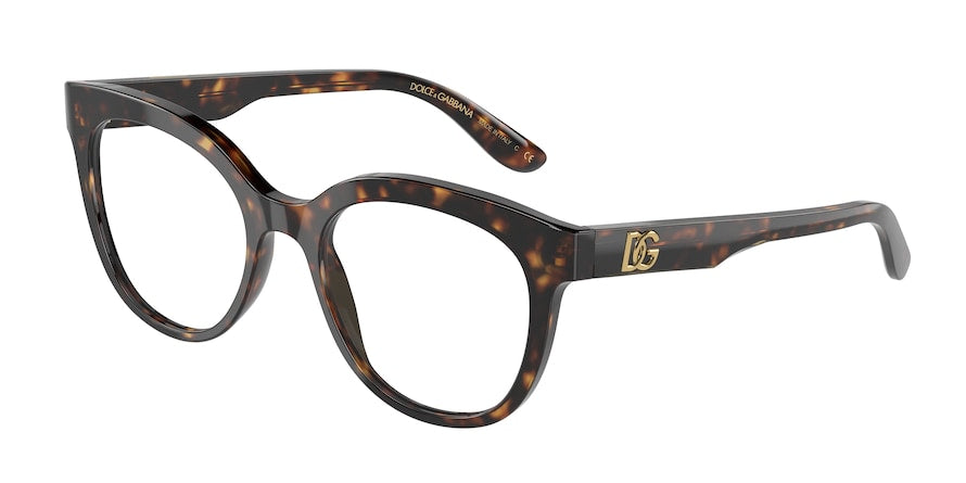 DOLCE & GABBANA DG3353 Phantos Eyeglasses  502-HAVANA 51-19-140 - Color Map havana