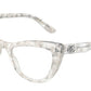 DOLCE & GABBANA DG3354 Cat Eye Eyeglasses  3348-GREY BUBBLE 54-18-145 - Color Map grey