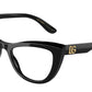 DOLCE & GABBANA DG3354 Cat Eye Eyeglasses  501-BLACK 54-18-145 - Color Map black