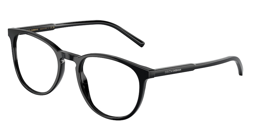 DOLCE & GABBANA DG3366 Phantos Eyeglasses  501-BLACK 54-20-145 - Color Map black