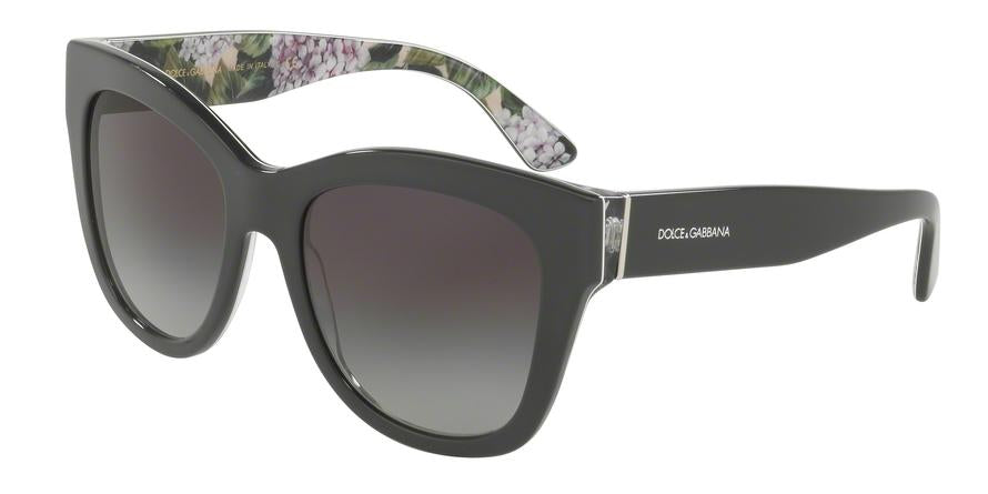 DOLCE & GABBANA DG4270F Square Sunglasses  31518G-GREY ON PRINT HYDRANGEA 55-19-140 - Color Map grey