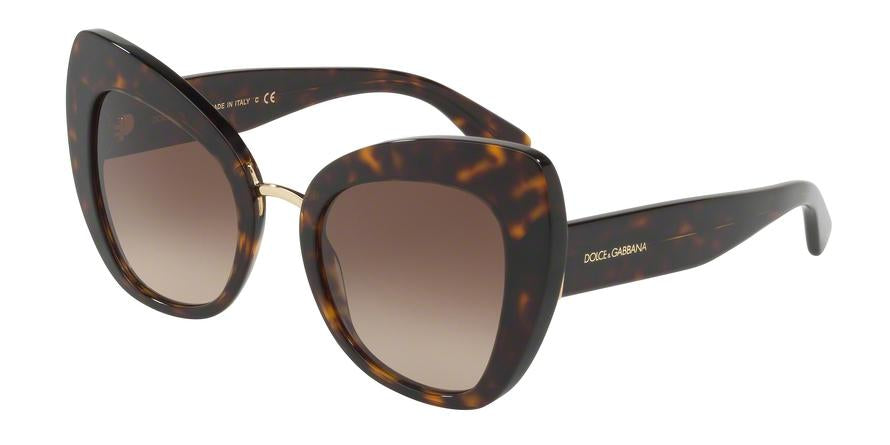 DOLCE & GABBANA DG4319 Butterfly Sunglasses  502/13-HAVANA 51-22-140 - Color Map havana