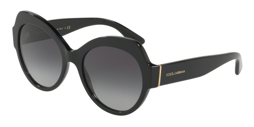 DOLCE & GABBANA DG4320 Cat Eye Sunglasses  501/8G-BLACK 56-19-140 - Color Map black