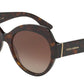 DOLCE & GABBANA DG4320 Cat Eye Sunglasses  502/13-HAVANA 56-19-140 - Color Map havana