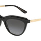 DOLCE & GABBANA DG4335F Cat Eye Sunglasses  501/8G-BLACK 54-18-140 - Color Map black