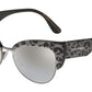 DOLCE & GABBANA DG4346 Cat Eye Sunglasses  31986V-LEO GLITTER BLACK 53-17-145 - Color Map multi
