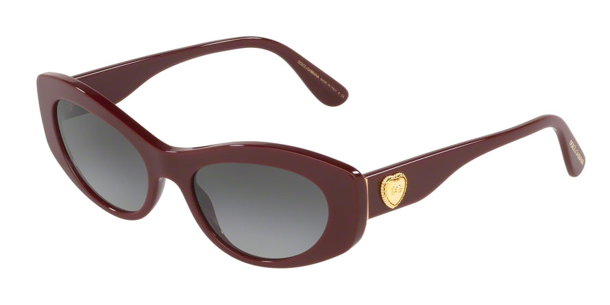 DOLCE & GABBANA DG4360F Cat Eye Sunglasses  30918G-BORDEAUX 53-18-140 - Color Map bordeaux