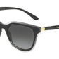 DOLCE & GABBANA DG4362 Square Sunglasses  53838G-TOP CRYSTAL ON BLACK 51-18-140 - Color Map black
