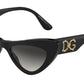DOLCE & GABBANA DG4368F Cat Eye Sunglasses  501/8G-BLACK 52-19-145 - Color Map black