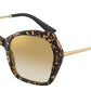 DOLCE & GABBANA DG4399F Butterfly Sunglasses  911/6E-CUBE BLACK/GOLD 56-20-145 - Color Map havana