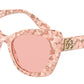 DOLCE & GABBANA DG4405F Butterfly Sunglasses  3347/5-ROSE BUBBLE 53-20-140 - Color Map pink