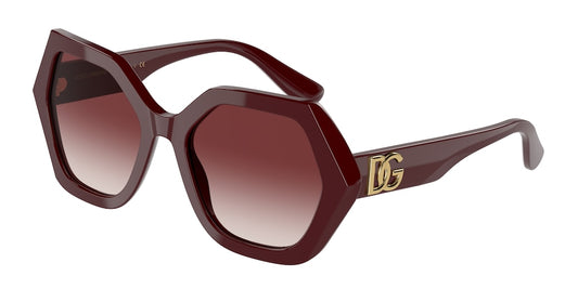 DOLCE & GABBANA DG4406F Irregular Sunglasses  30918H-BORDEAUX 54-19-140 - Color Map bordeaux