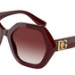 DOLCE & GABBANA DG4406 Irregular Sunglasses  30918H-BORDEAUX 54-19-140 - Color Map bordeaux
