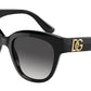 DOLCE & GABBANA DG4407F Butterfly Sunglasses  501/8G-BLACK 53-19-140 - Color Map black