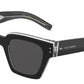 DOLCE & GABBANA DG4413 Square Sunglasses  675/R5-BLACK/CRYSTAL 48-23-145 - Color Map black